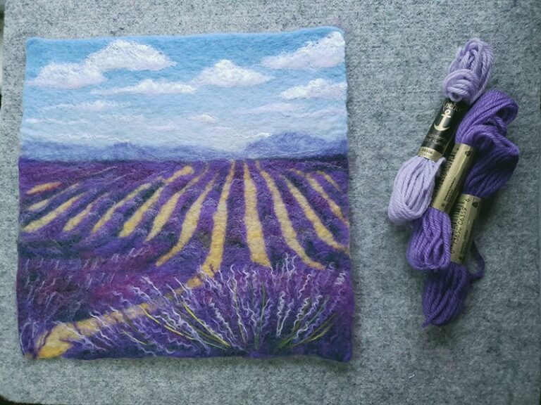 Lush Lavender Fields Felting Tutorials