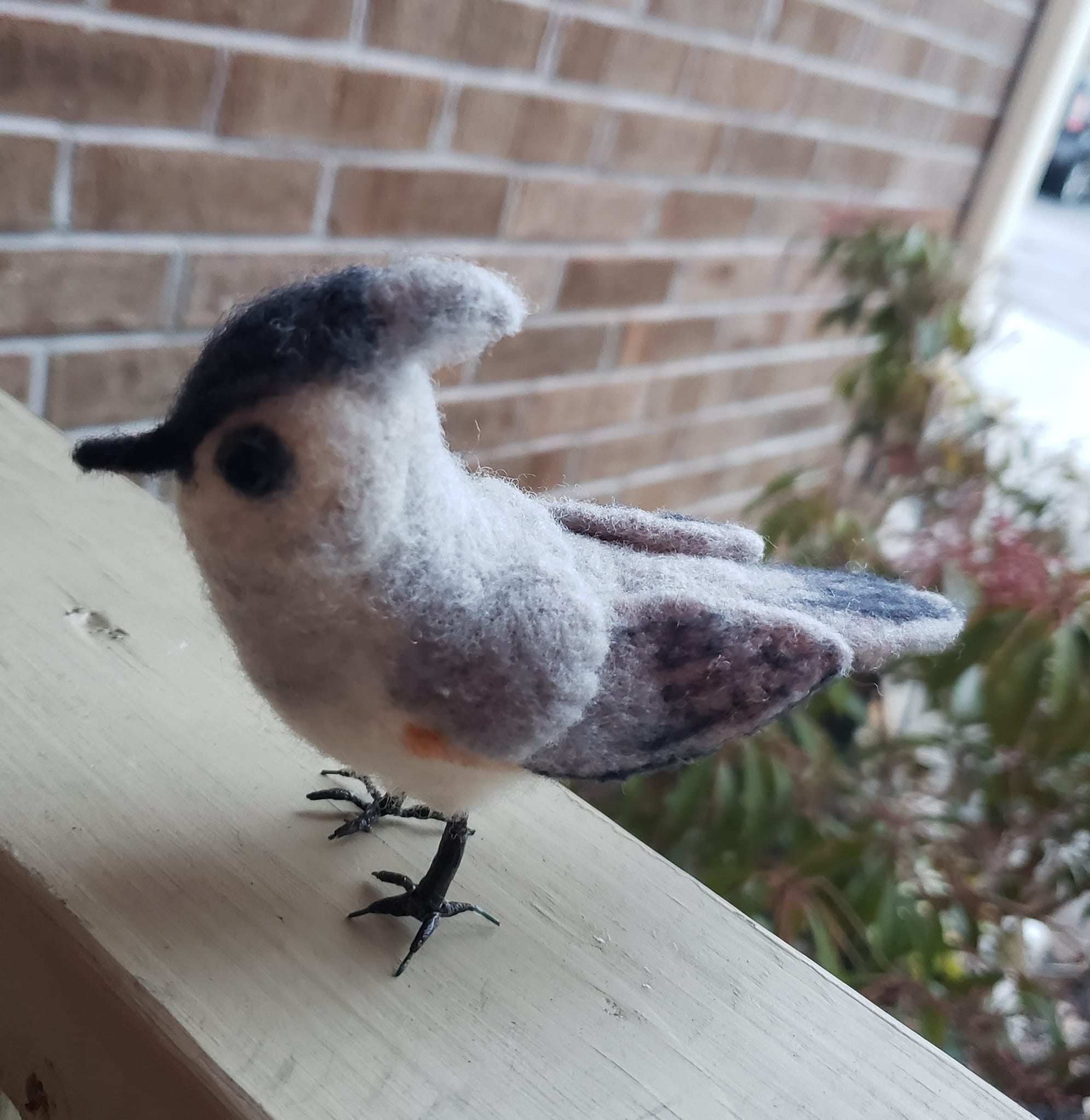 Needle Felt Bird: Tufted Titmouse – Felting Tutorials