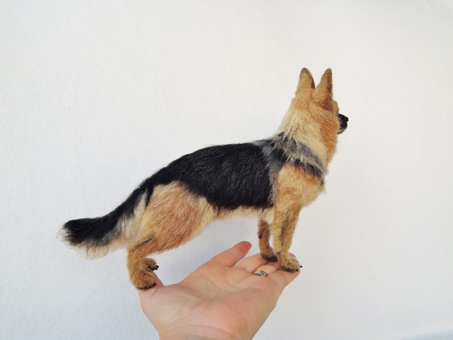 Needle Felt a Realistic Dog Long Hair German Shepherd Felting Tutorials