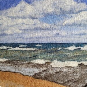 Breakwater Beach felting class detail view